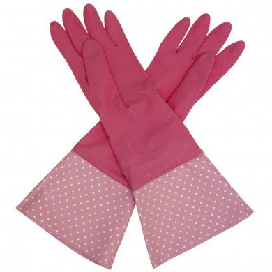 Vintage Spotty Washing Up Gloves