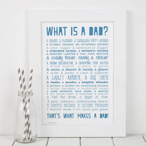 What is a Dad Poem Print