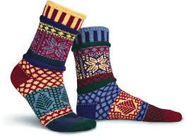 Winterberry Mismatched Knitted Socks