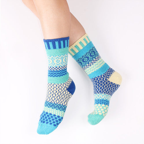 Mismatched Knitted Socks (Zephyr)